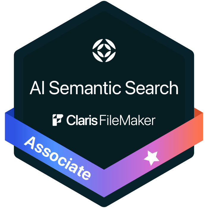 AI Fundamentals I: Semantic search in Claris FileMaker Associate | Issued by Claris | 明易資訊有限公司 Claris 官方考試認証 | 明易資訊有限公司